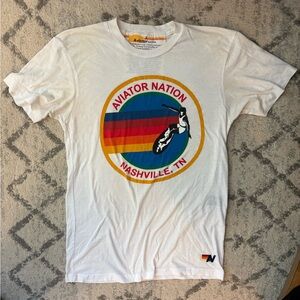 Aviator Nation White Tee